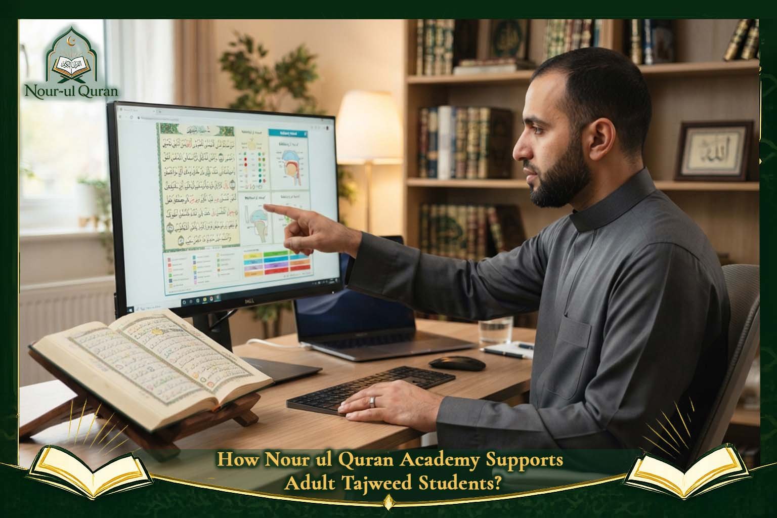 How Nour ul Quran Academy Supports Adult Tajweed Students?